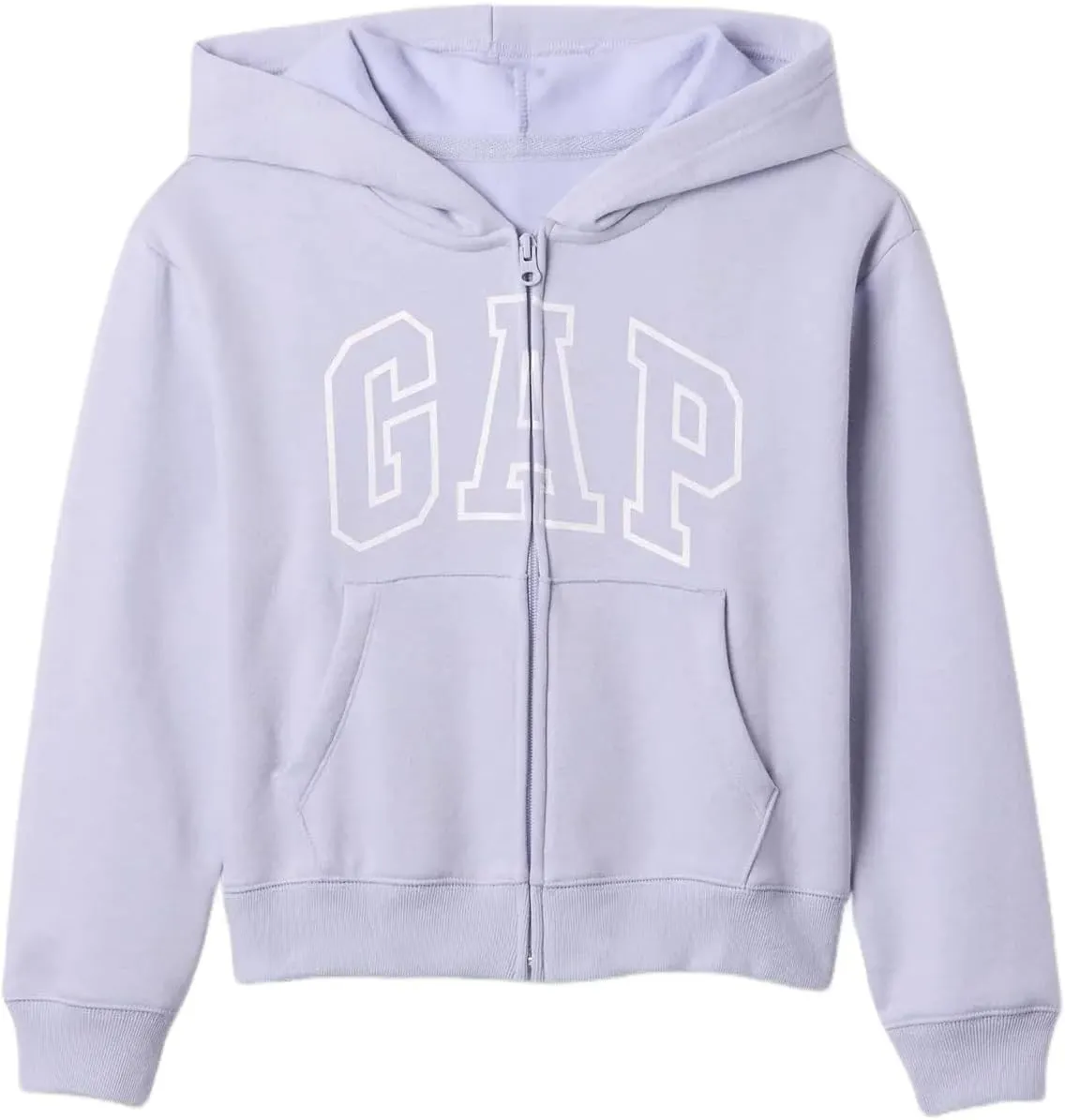 GAP Girls' Logo Hoodie Hooded Full Zip Sweatshirt