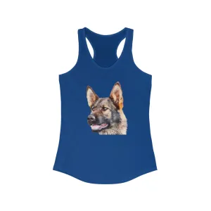 German Shepherd 'Hans' Women's Racerback Tank