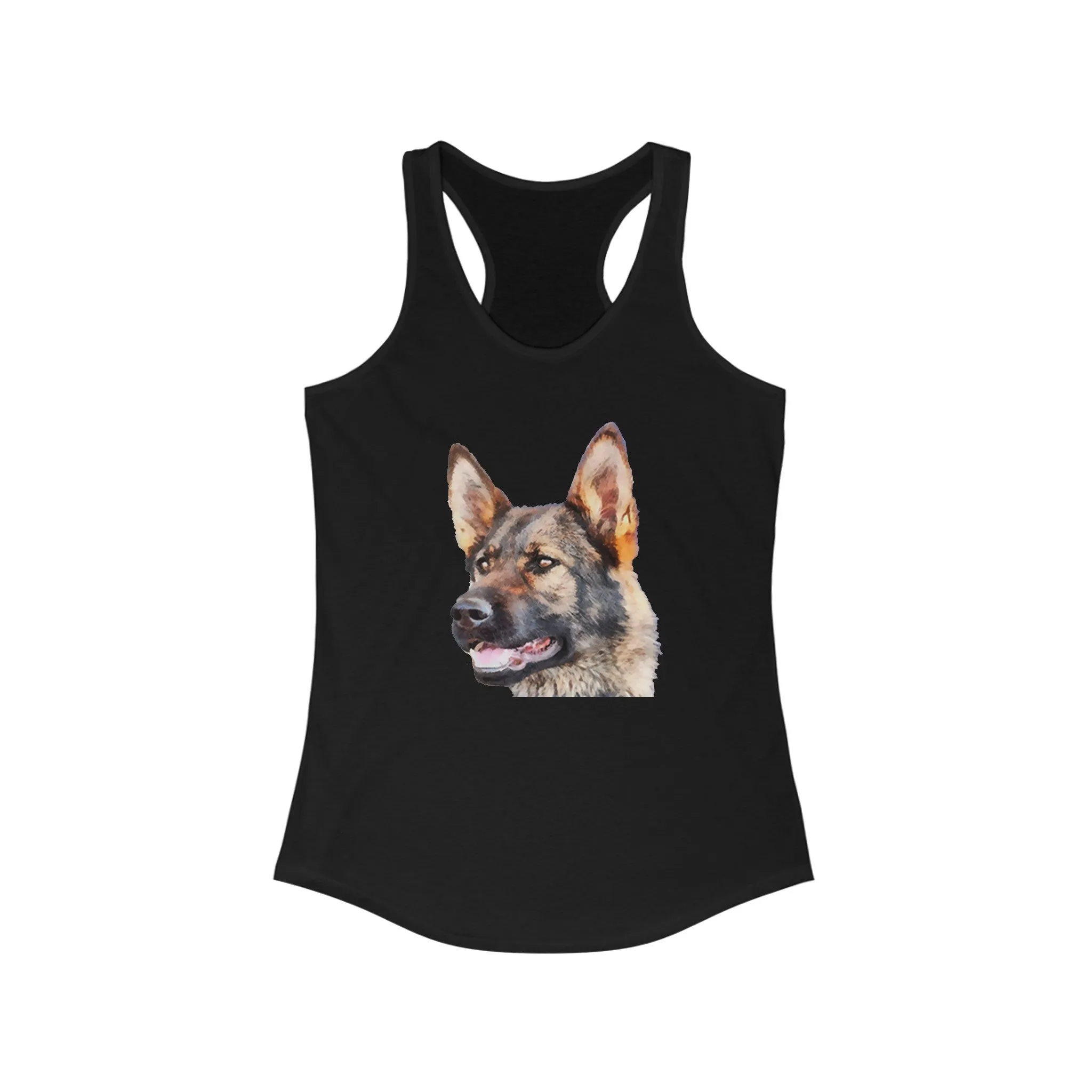 German Shepherd 'Hans' Women's Racerback Tank