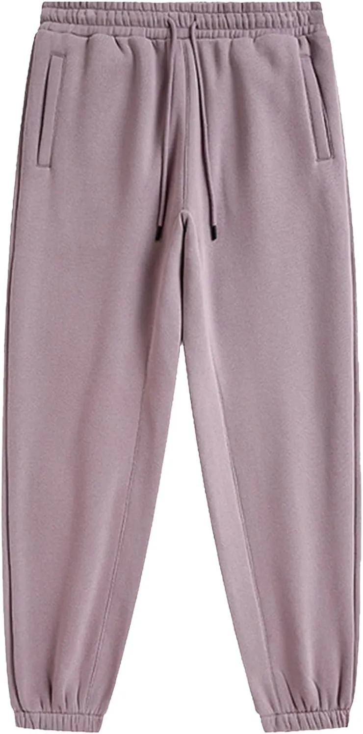 GIERIDUC Men's Casual Joggers Pants Mens White Sweat Pants with Pockets Summer Work Pants for Men Tight Baseball Long Pants