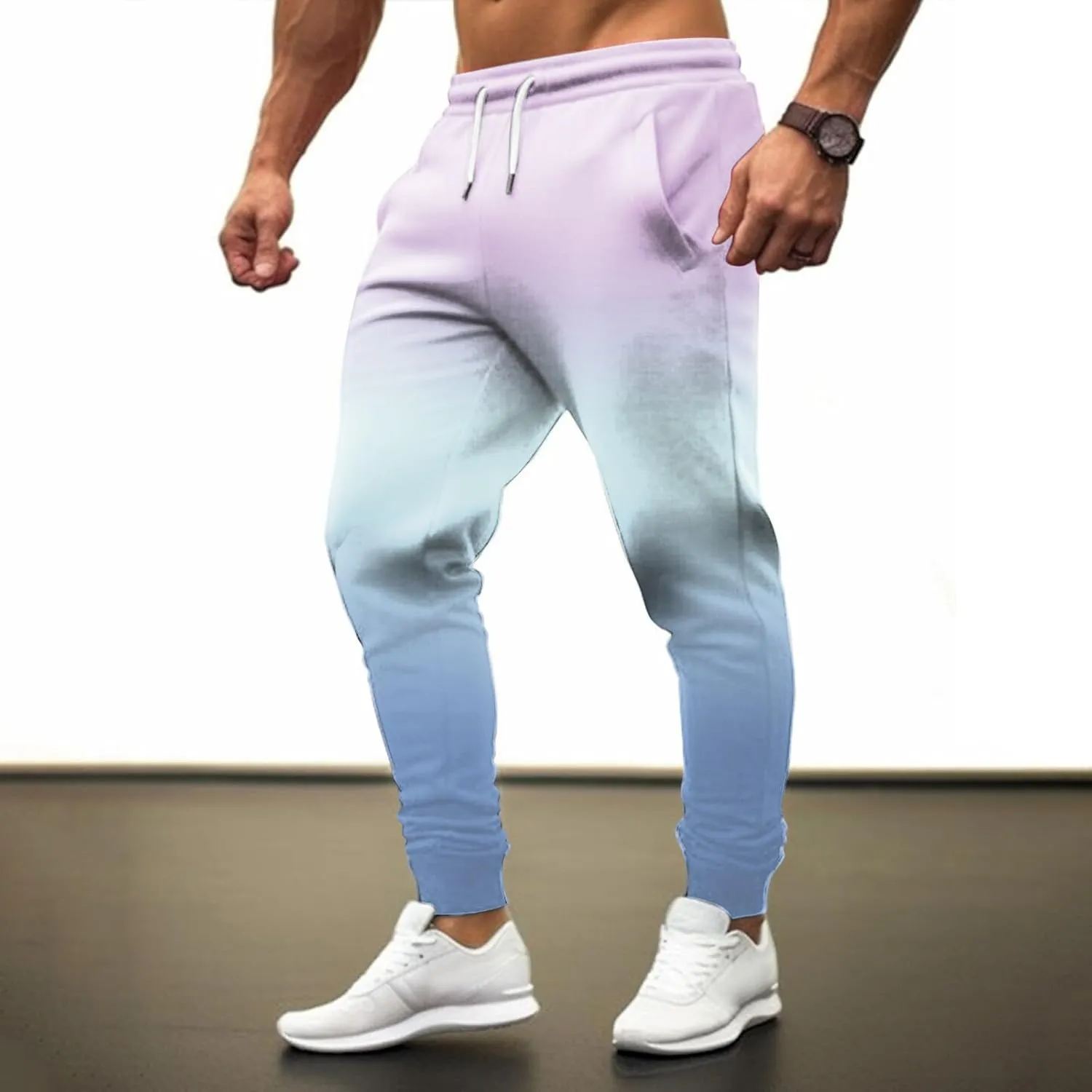 GIERIDUC Men's Linen Cotton Pants Men's Flat Front Relaxed Straight Pant Business Casual Men Chinos Black Sweatpants for Men