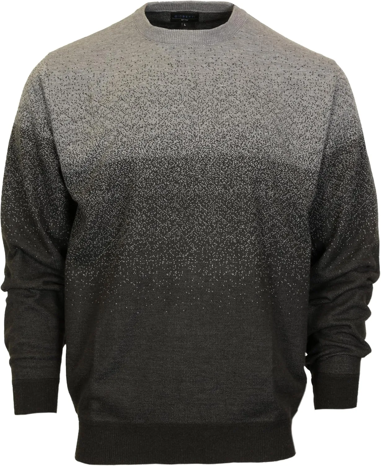 Gioberti Mens Jacquard Crew Neck Pullover Sweater