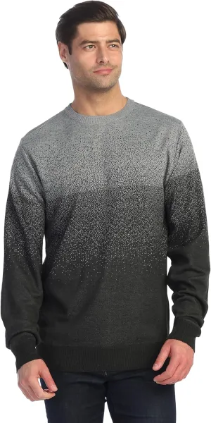 Gioberti Mens Jacquard Crew Neck Pullover Sweater