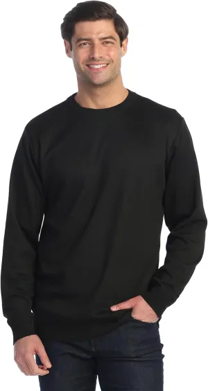 Gioberti Mens Jacquard Crew Neck Pullover Sweater
