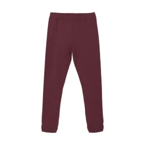 Girls Cozy Leggings: Tawny Port