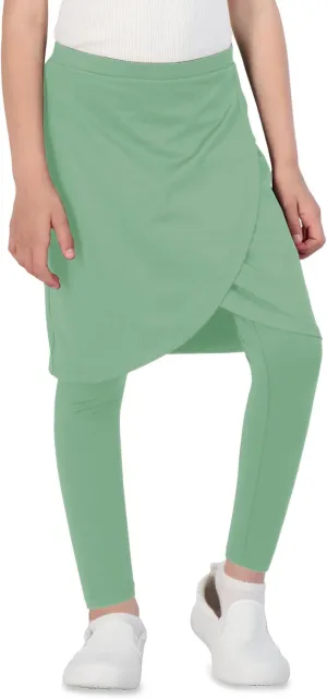 Girls High Elastic Waist Skirts Pants Kids Cute Active Golf Tennis Skorts Leggings