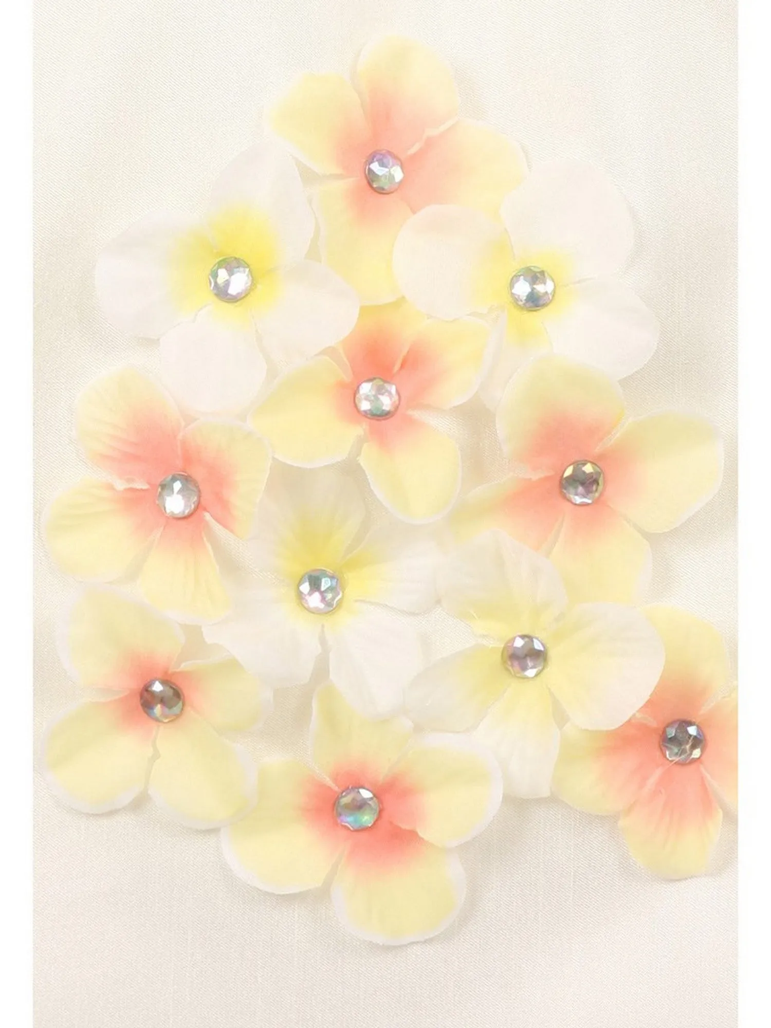 Girls Multi Color Shantung Flower Petals Special Occasion Dress 2-14
