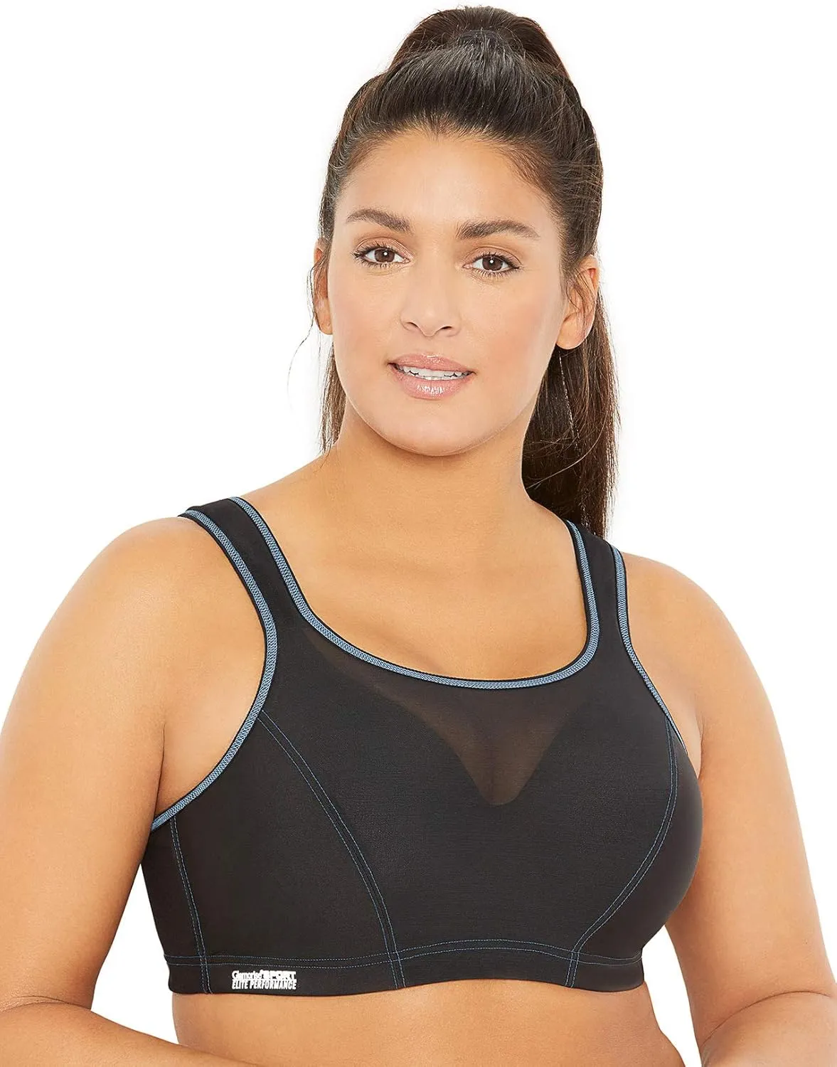 Glamorise Women's Plus Size Full Figure High Impact Cami Wonderwire Sports Bra #9160