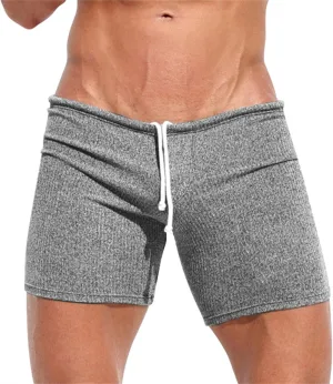 GOKKILRW Mens Shorts Summer Loungewear Gym Workout Boxer Shorts Bodybuilding Athletic Shorts Soft Comfy Breathable Beachwear