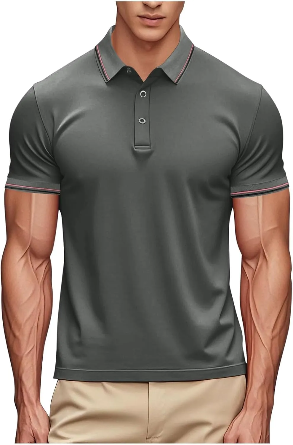 Golf Polo Shirts for Women Short Sleeve Button Down Lapel Collar Summer Tops Dressy Casual Work Blouse Basic Tunic Tees