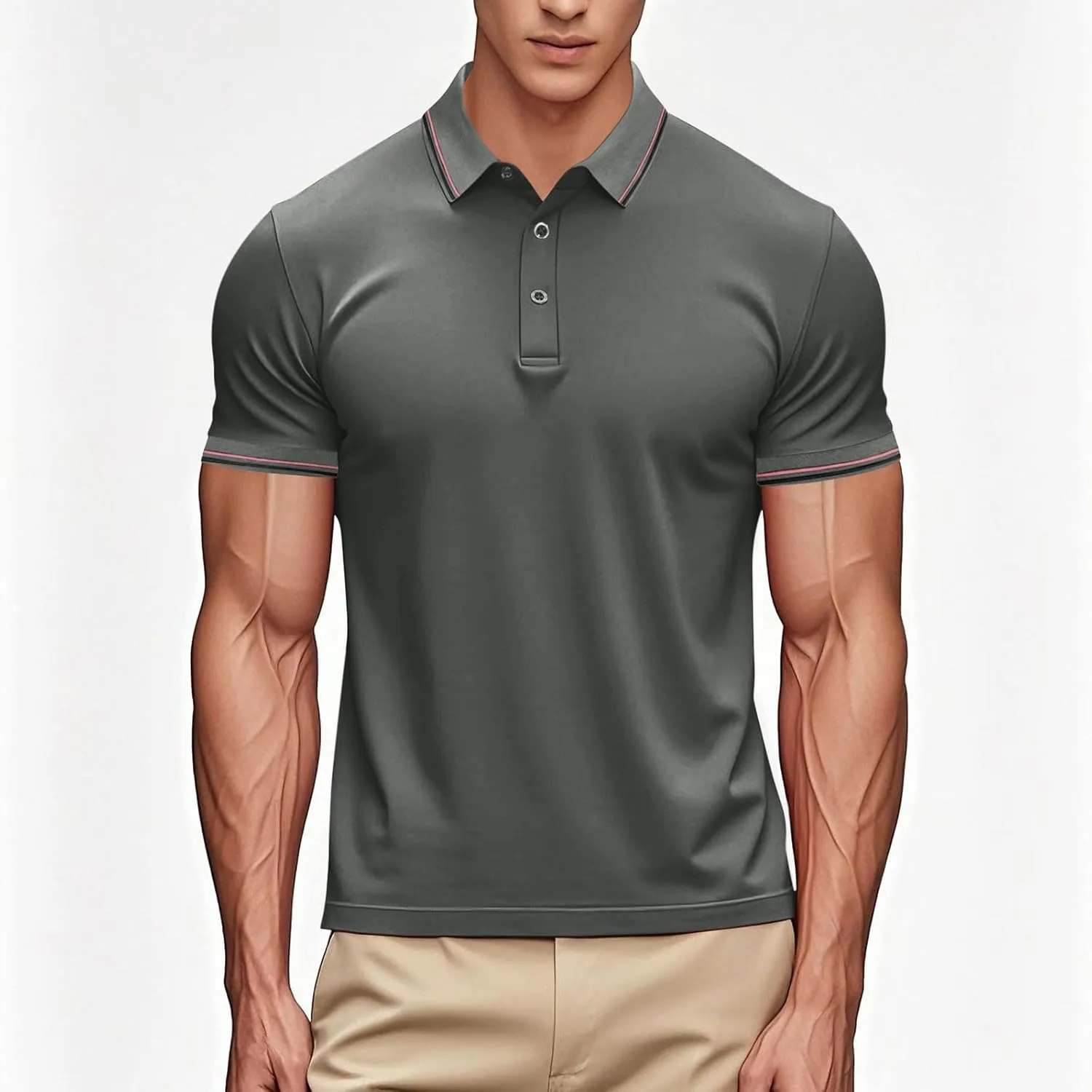 Golf Polo Shirts for Women Short Sleeve Button Down Lapel Collar Summer Tops Dressy Casual Work Blouse Basic Tunic Tees