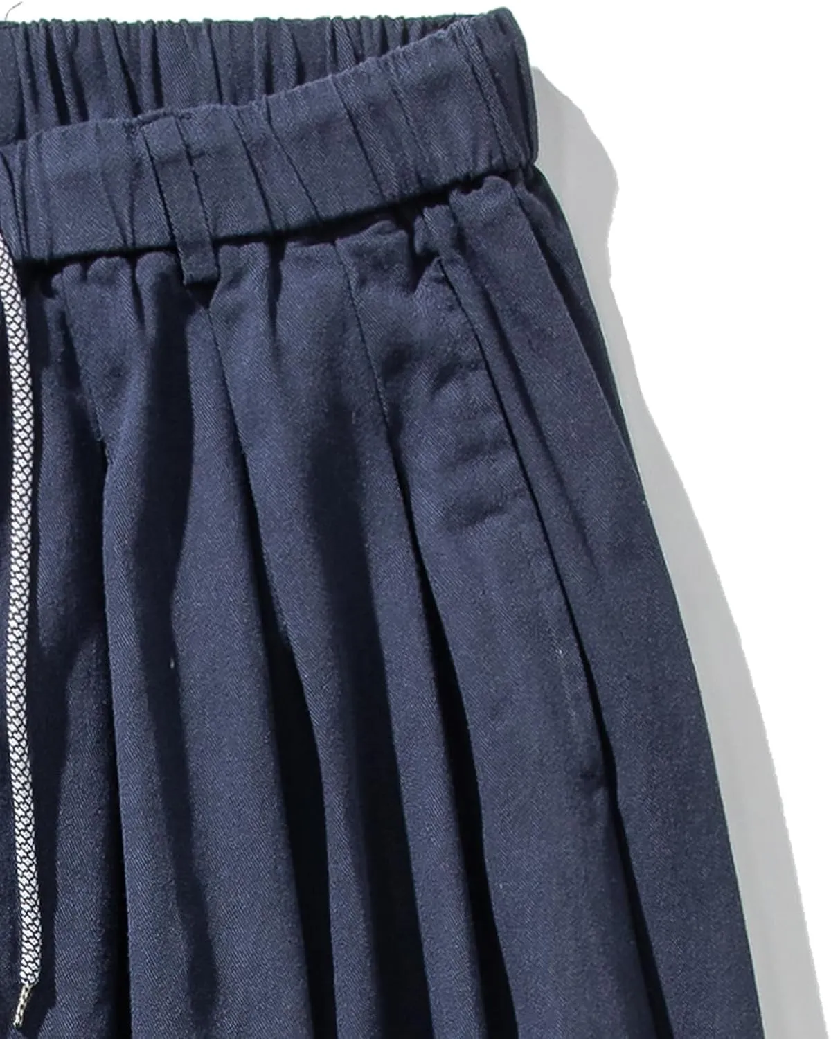 GURUNVANI Mens Wide Leg Harem Pants Japanese Loose Fit Pants Casual Elastic Waist Trouser