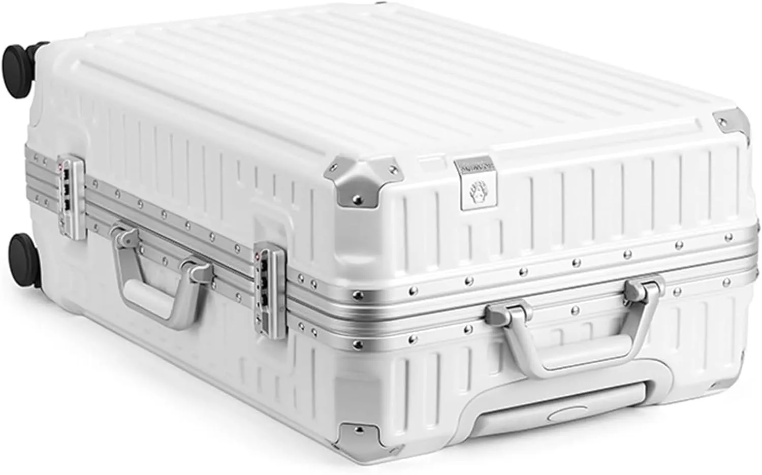 Habrur Checked Luggage Carry On Luggage Suitcase Hard Shell Luggage With Aluminum FrameNo Zipper Suitcase With Spinner Wheels Luggage Suitcase (Color : F, Size : 20in)