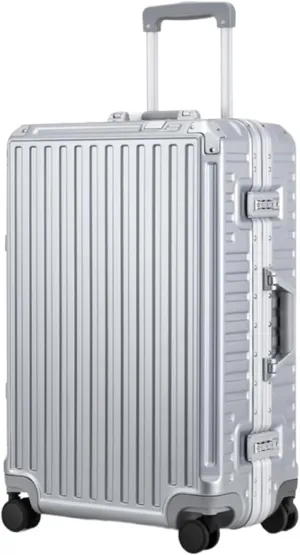 Habrur Checked Luggage Carry On Luggage Suitcase Hard Shell Luggage With Aluminum FrameNo Zipper Suitcase With Spinner Wheels Luggage Suitcase (Color : F, Size : 20in)