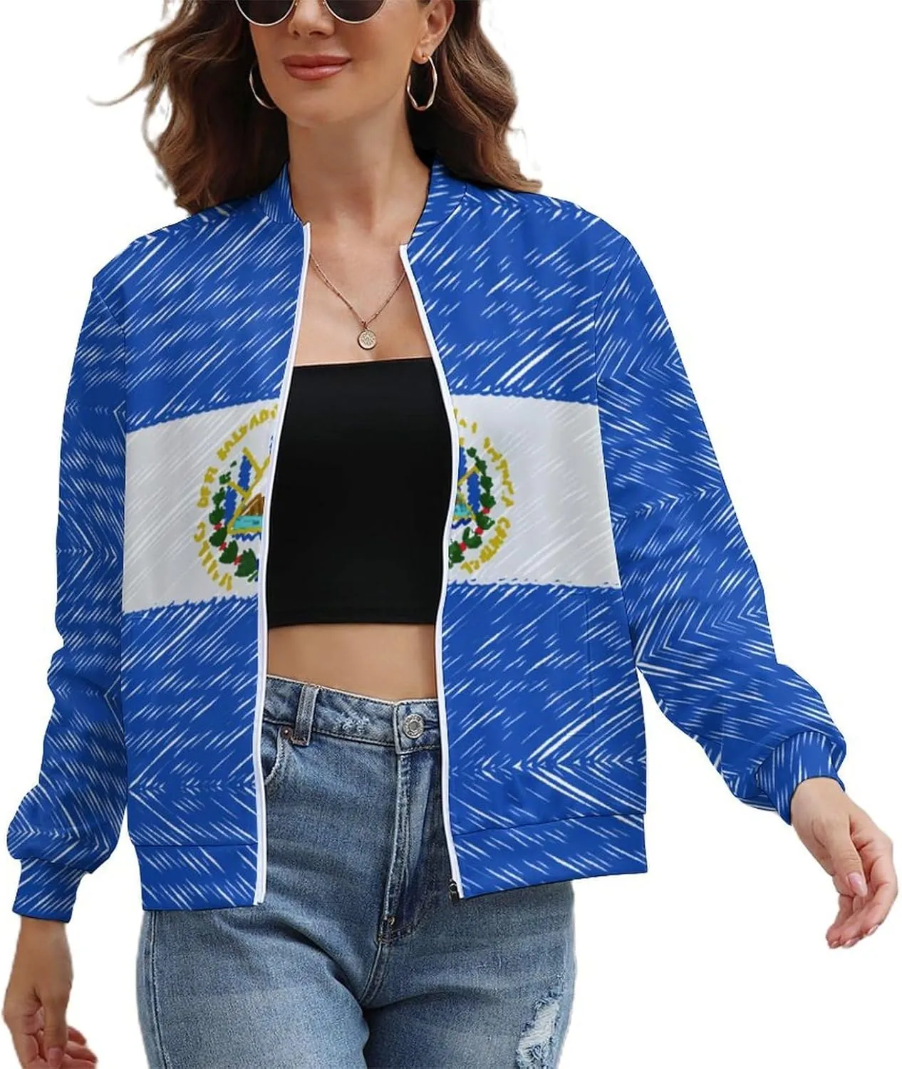 Haiti Flag Womens Zip Up Hoodies Cute Jackets Oversized Sweatshirts Fall Outfits Winter Clothes