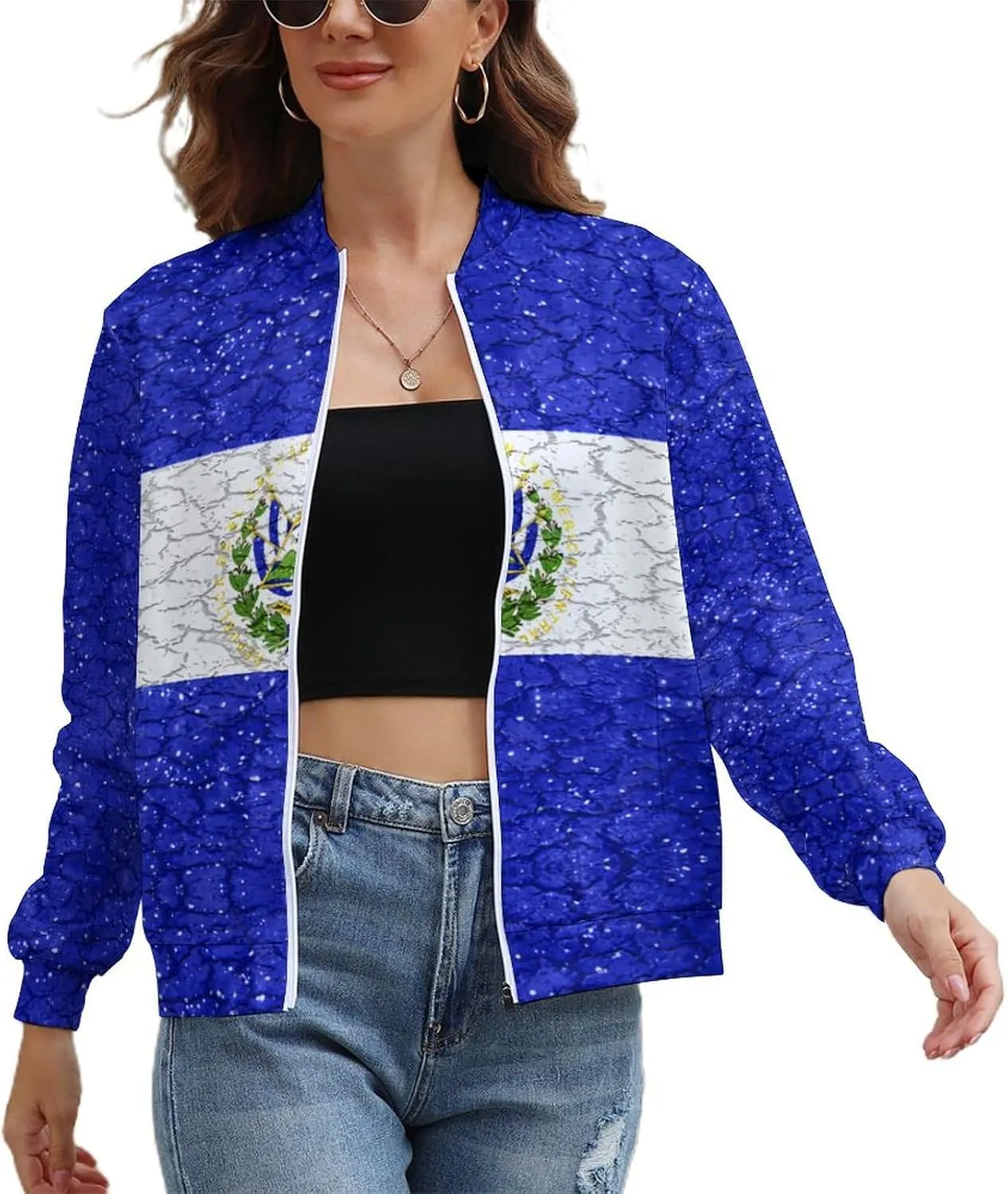 Haiti Flag Womens Zip Up Hoodies Cute Jackets Oversized Sweatshirts Fall Outfits Winter Clothes