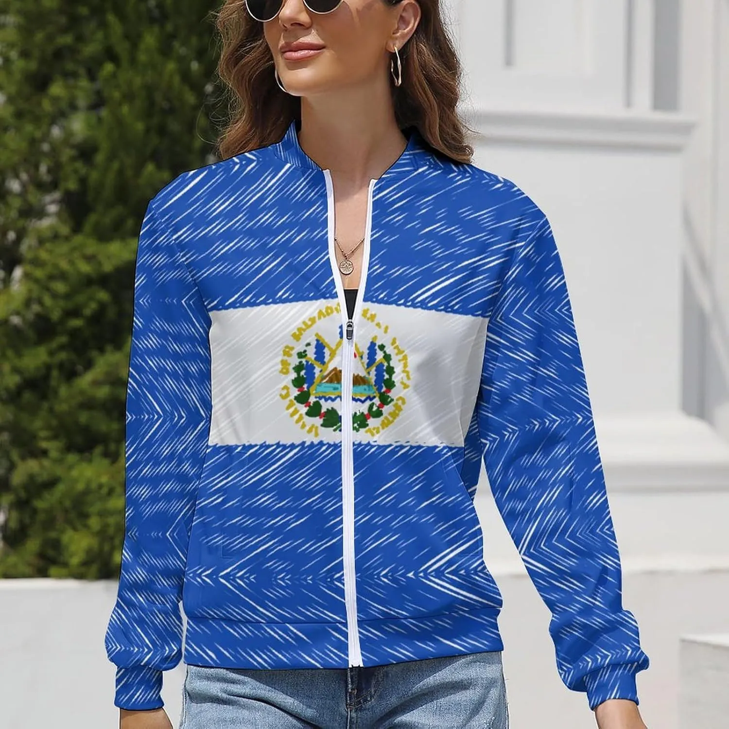 Haiti Flag Womens Zip Up Hoodies Cute Jackets Oversized Sweatshirts Fall Outfits Winter Clothes