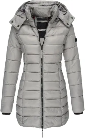 Haitpant Womens Winter Long Down Coat Thicken Warm Hooded Cotton Padded Puffer Jacket Overcoat