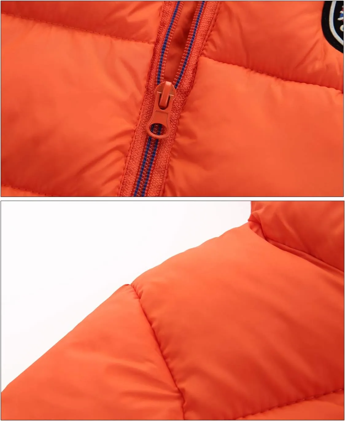 Happy Cherry Baby Kids Hooded Winter Coat Puffer Down Jacket Windproof Fleece Lined