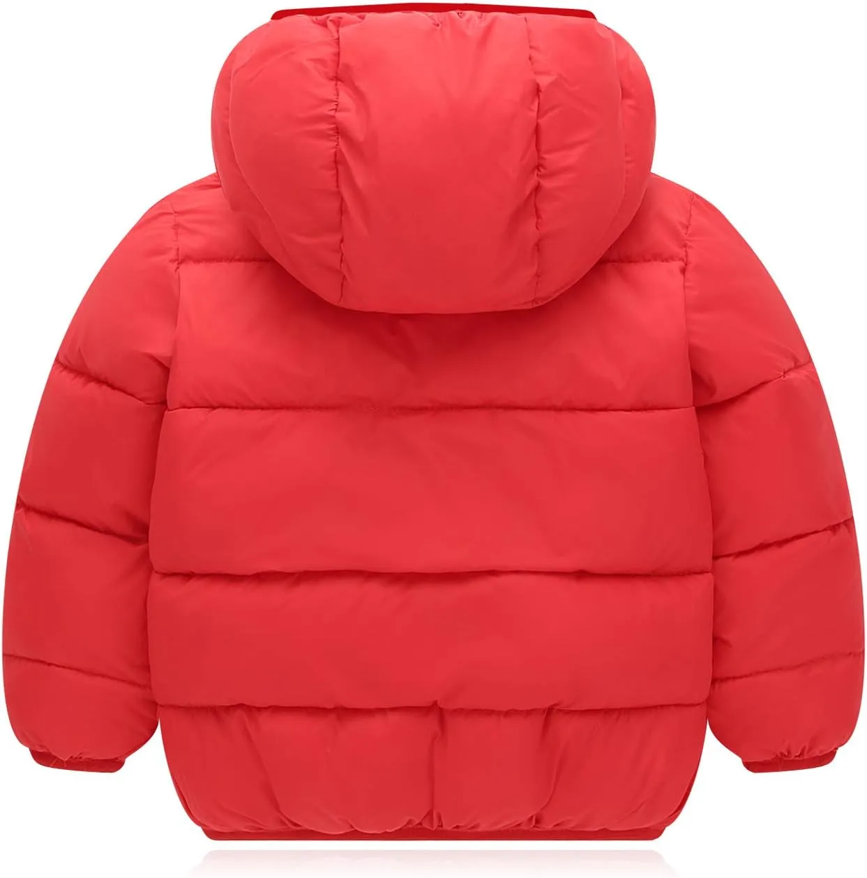 Happy Cherry Baby Kids Hooded Winter Coat Puffer Down Jacket Windproof Fleece Lined
