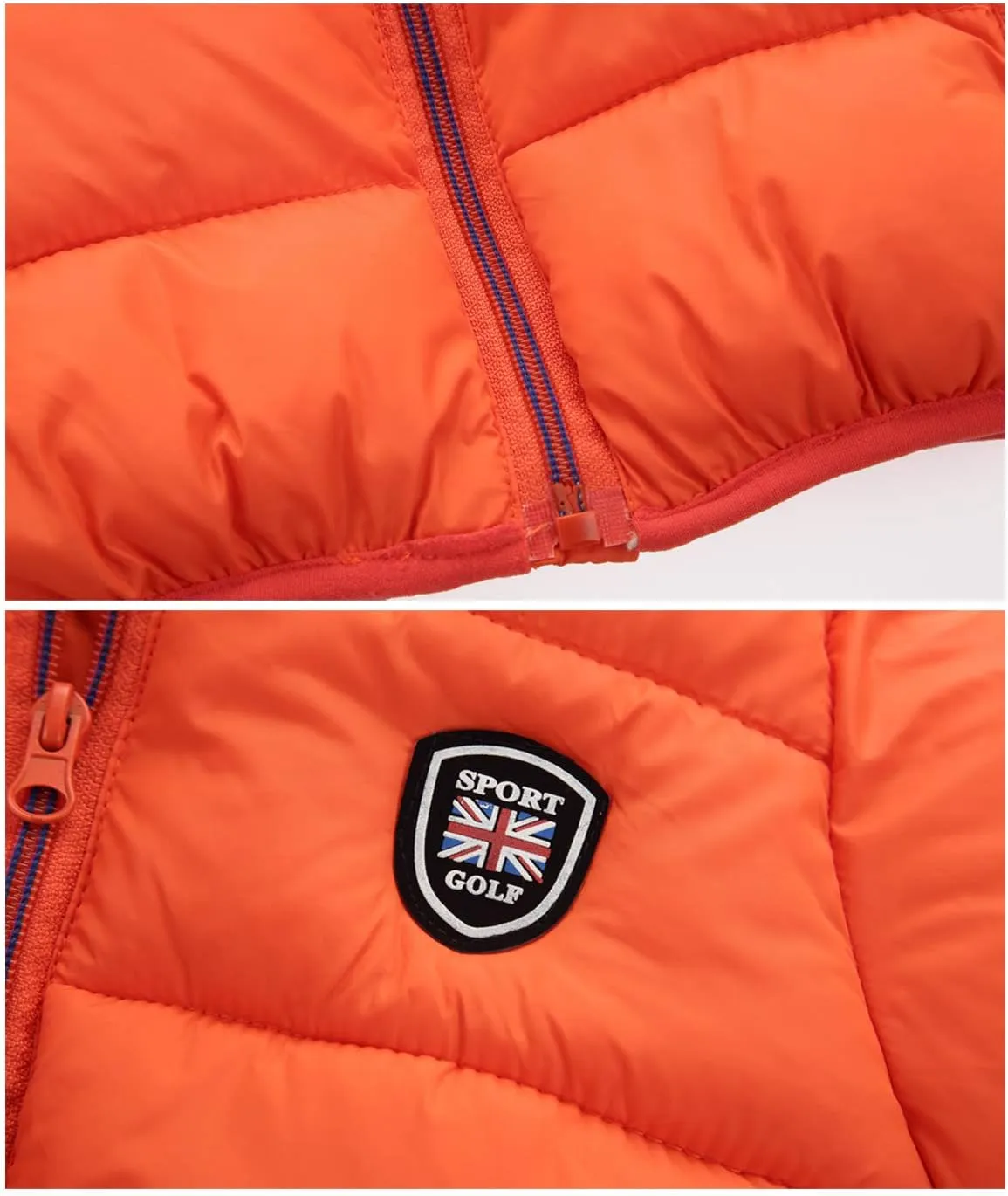 Happy Cherry Baby Kids Hooded Winter Coat Puffer Down Jacket Windproof Fleece Lined