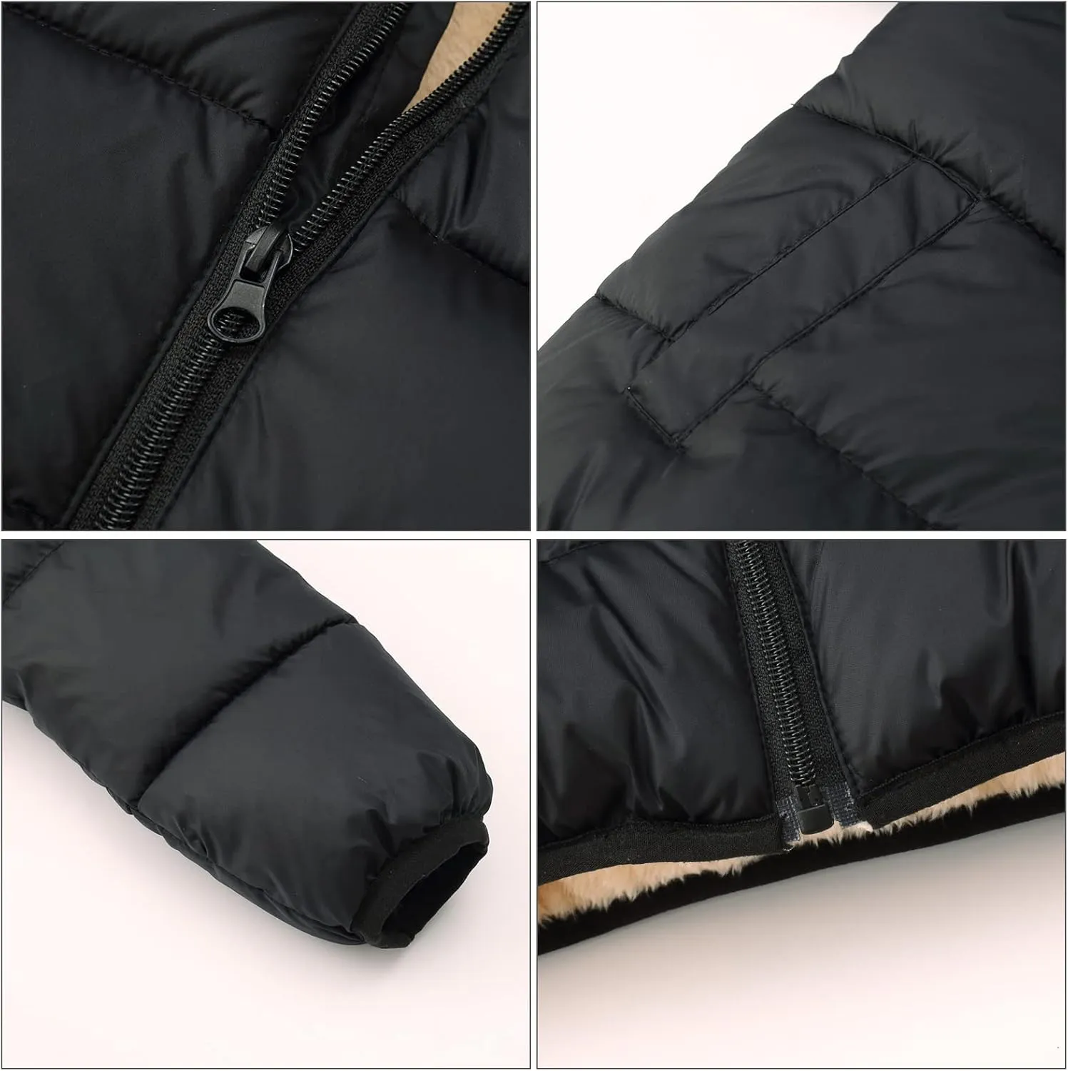 Happy Cherry Toddler Down Jacket Removable Hooded Windproof Snow Winter Coat Outwear