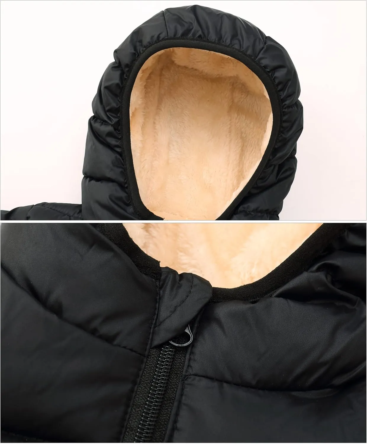 Happy Cherry Toddler Down Jacket Removable Hooded Windproof Snow Winter Coat Outwear