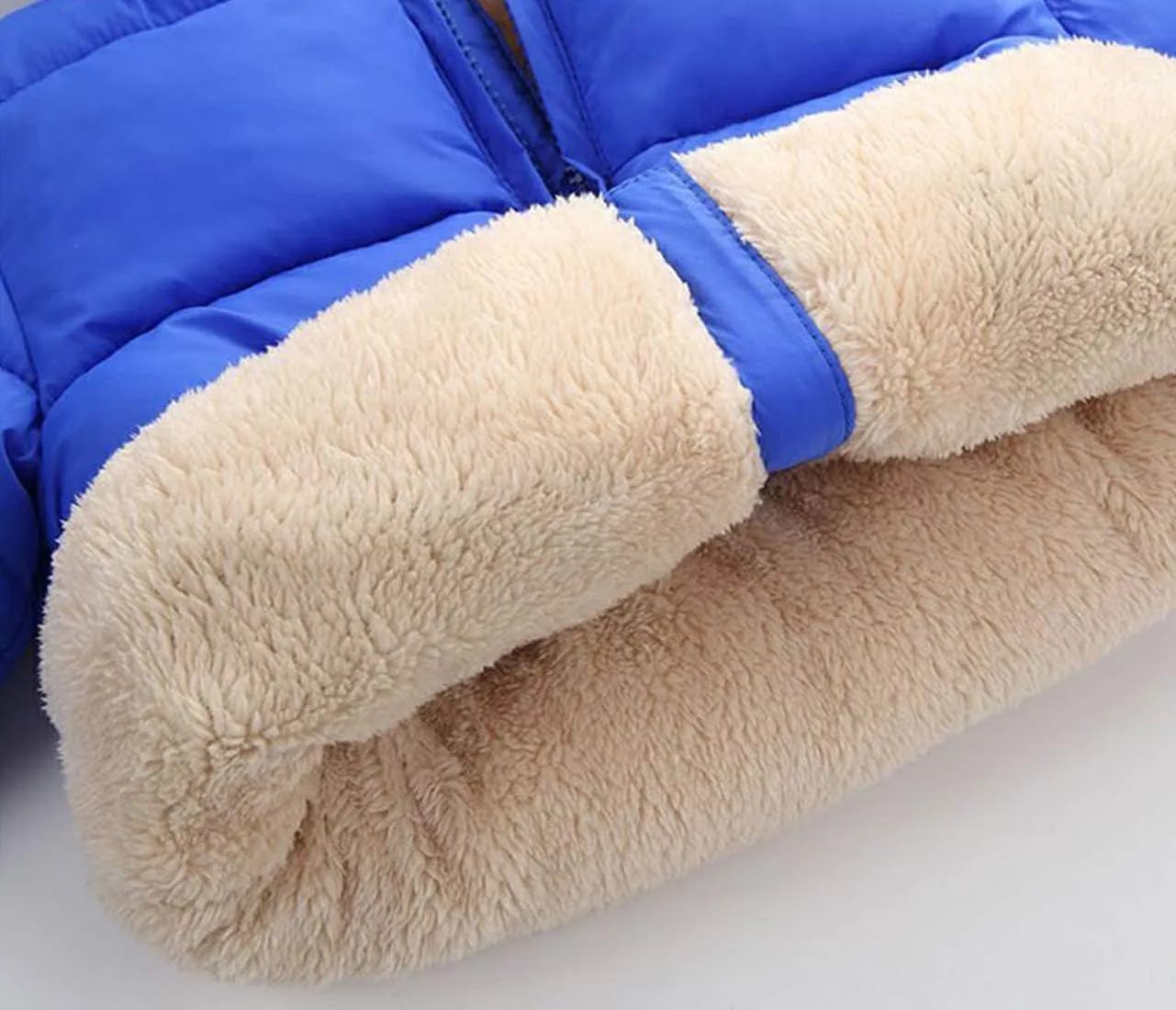 Happy Cherry Toddler Down Jacket Removable Hooded Windproof Snow Winter Coat Outwear