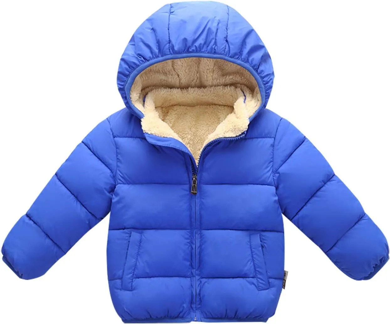 Happy Cherry Toddler Down Jacket Removable Hooded Windproof Snow Winter Coat Outwear