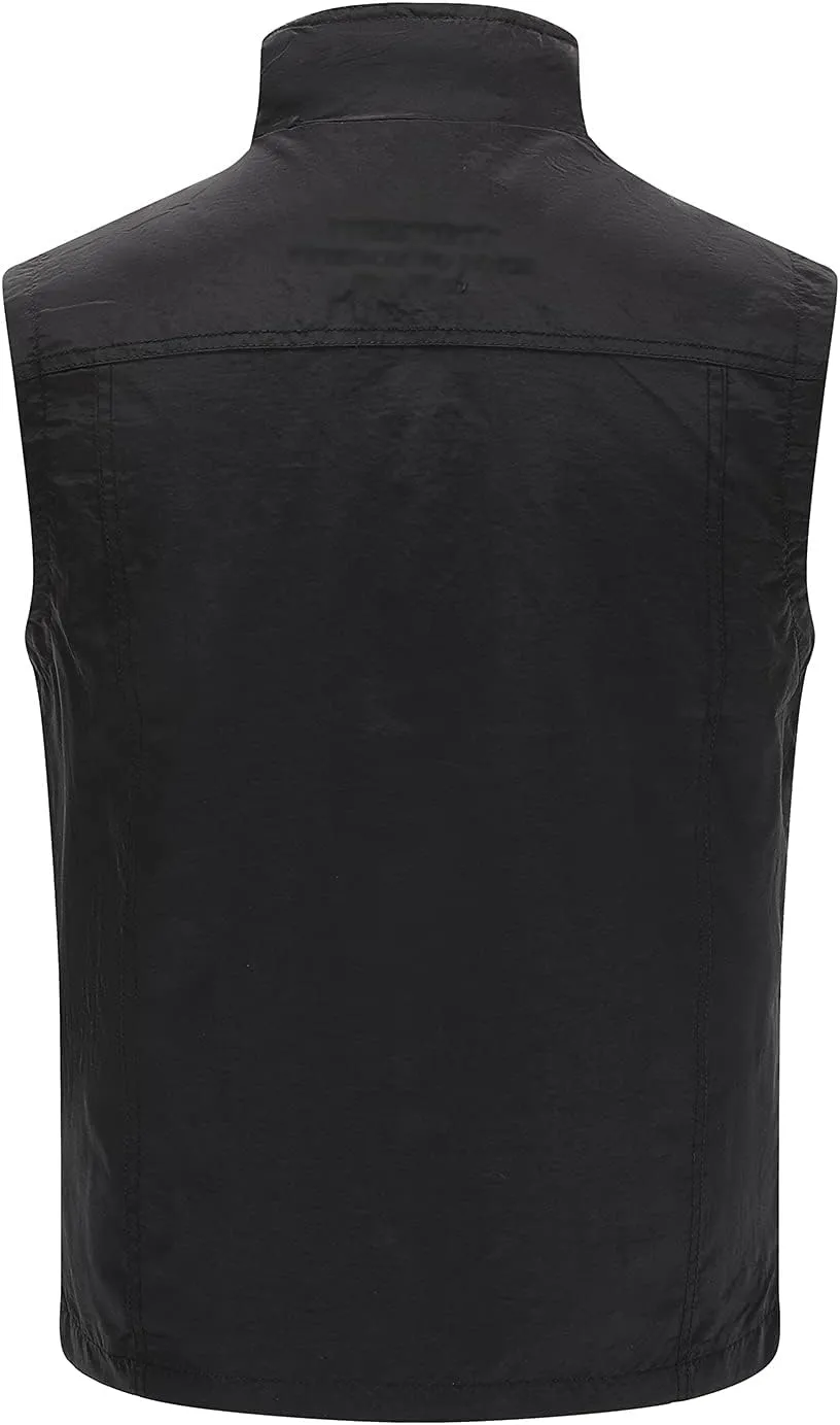 Hbufnha Mens Lightweight Vest Work Travel Safari Sport Jacket Padded Puffer Vest