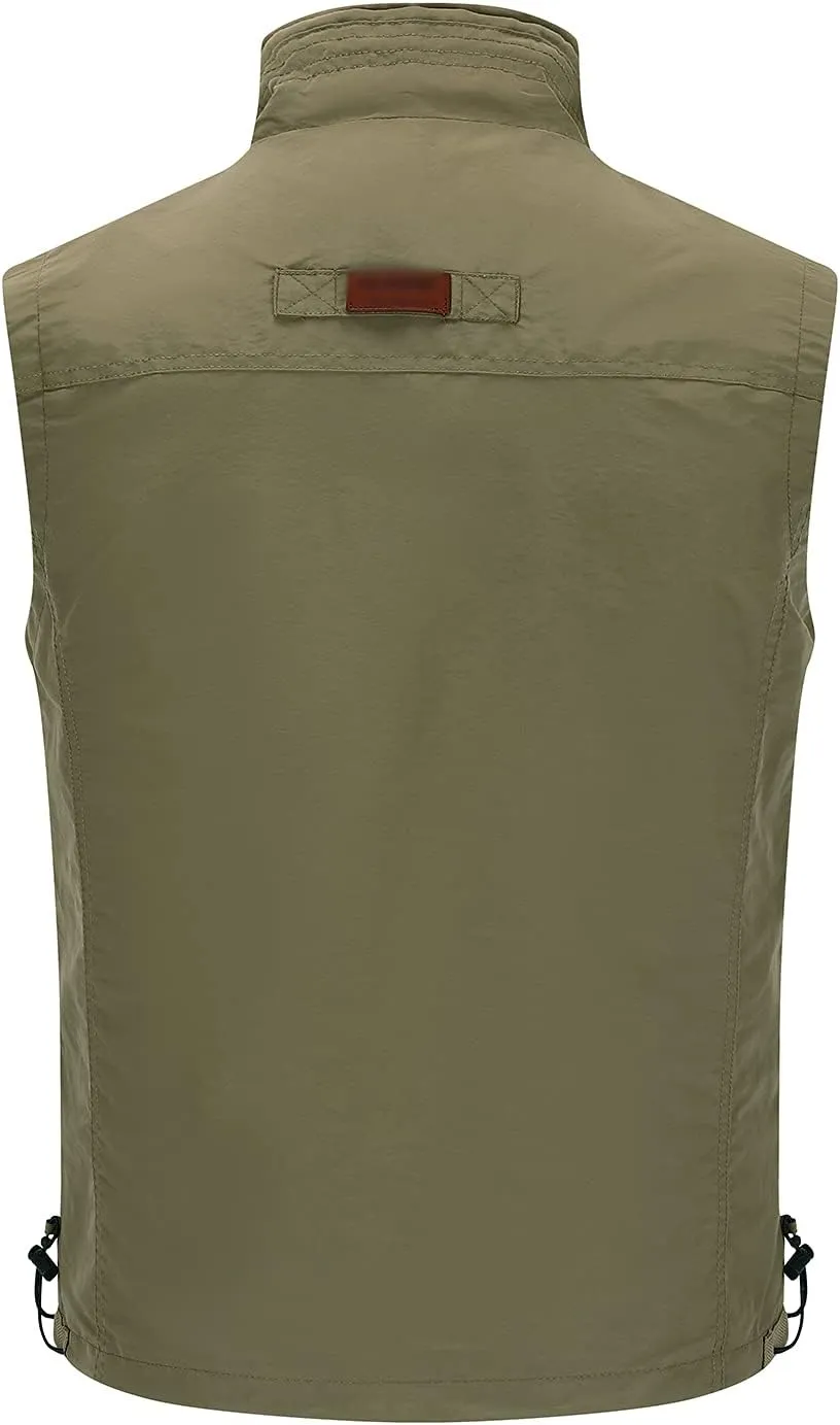 Hbufnha Mens Lightweight Vest Work Travel Safari Sport Jacket Padded Puffer Vest