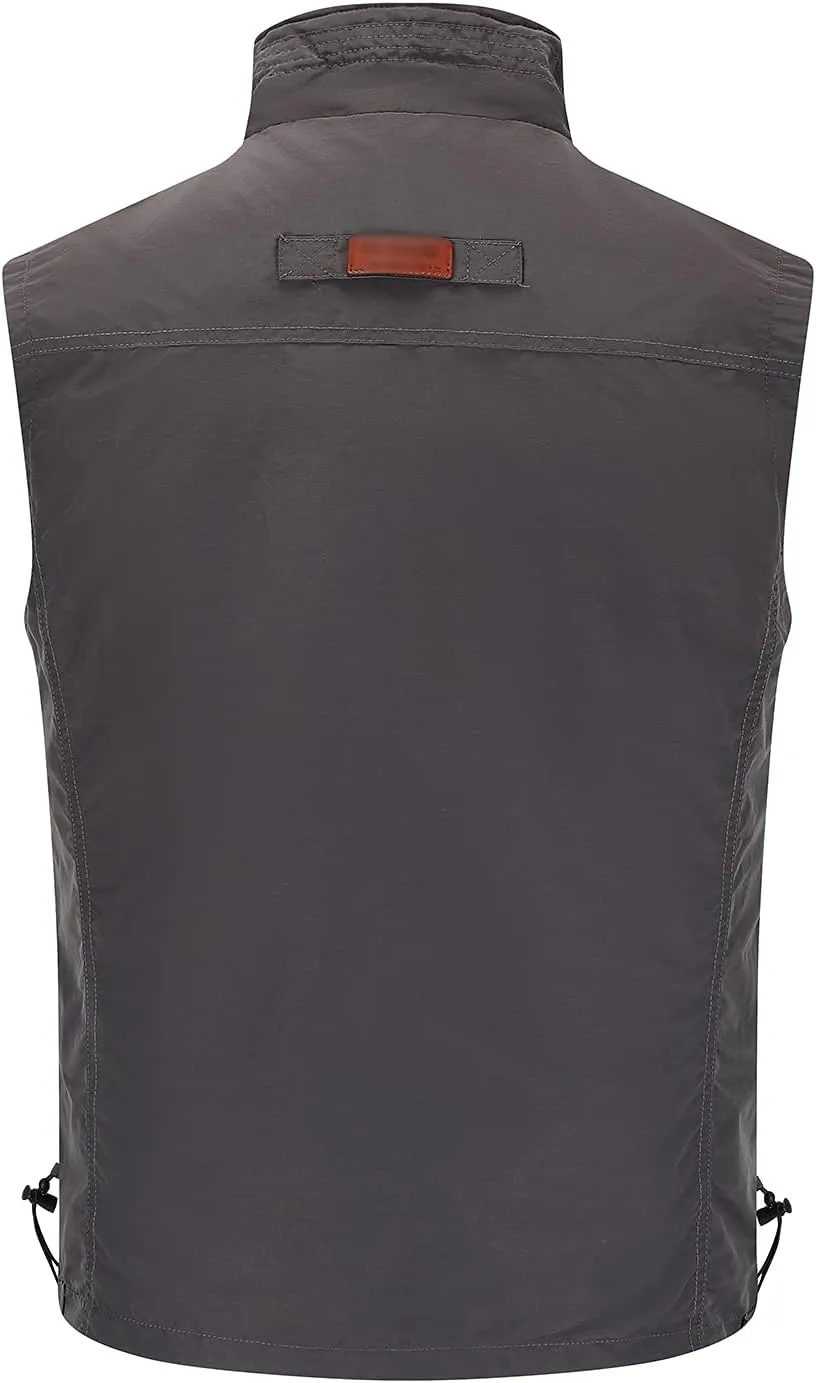 Hbufnha Mens Lightweight Vest Work Travel Safari Sport Jacket Padded Puffer Vest