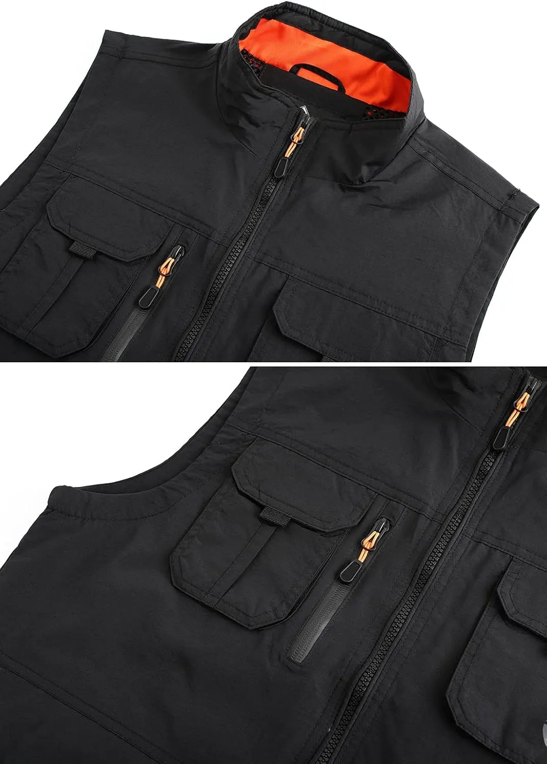 Hbufnha Mens Lightweight Vest Work Travel Safari Sport Jacket Padded Puffer Vest