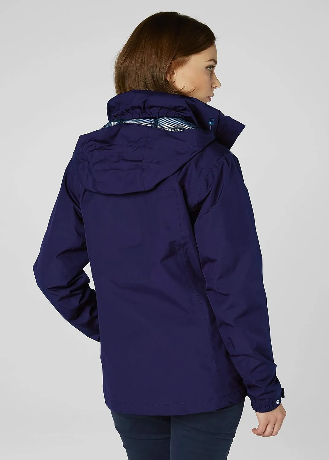 Helly-Hansen Women's Aden Waterproof Windproof Breathable Packable Hood Rain Coat Jacket