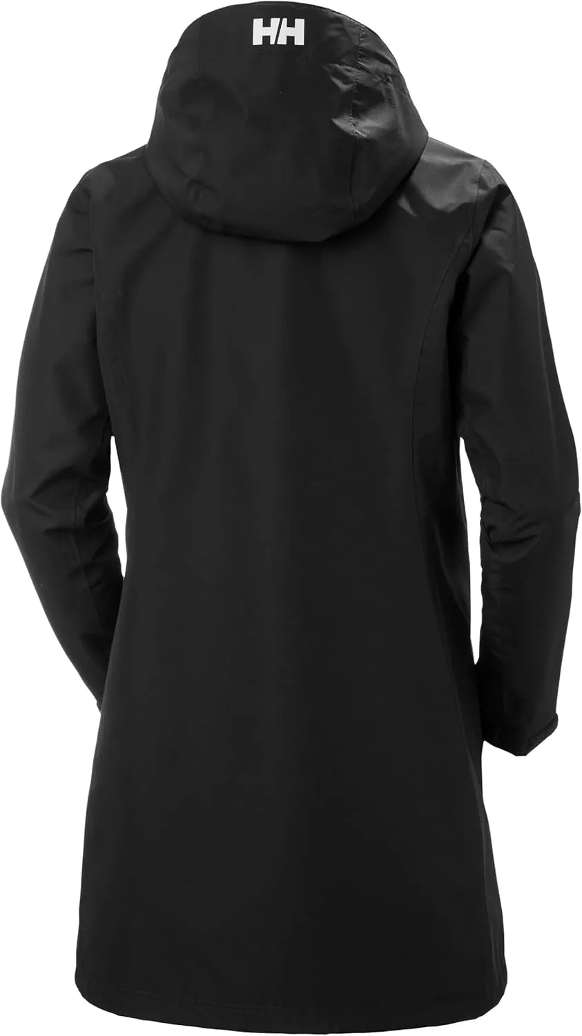 Helly Hansen Women's Long Belfast Lightweight Waterproof Windproof Breathable Raincoat Jacket with Hood