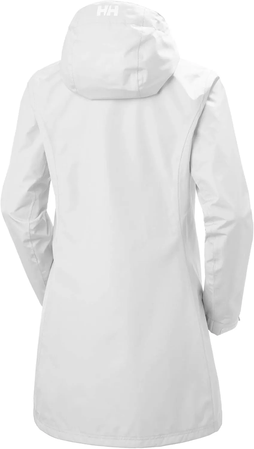 Helly Hansen Women's Long Belfast Lightweight Waterproof Windproof Breathable Raincoat Jacket with Hood