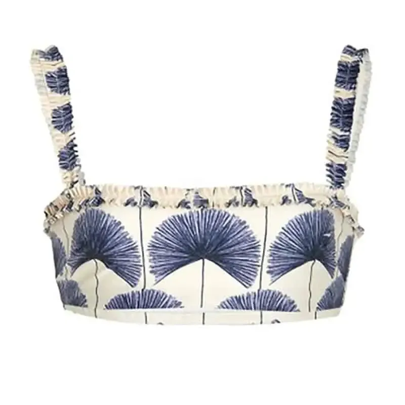 High Waisted Printed Three-Piece Swimsuit