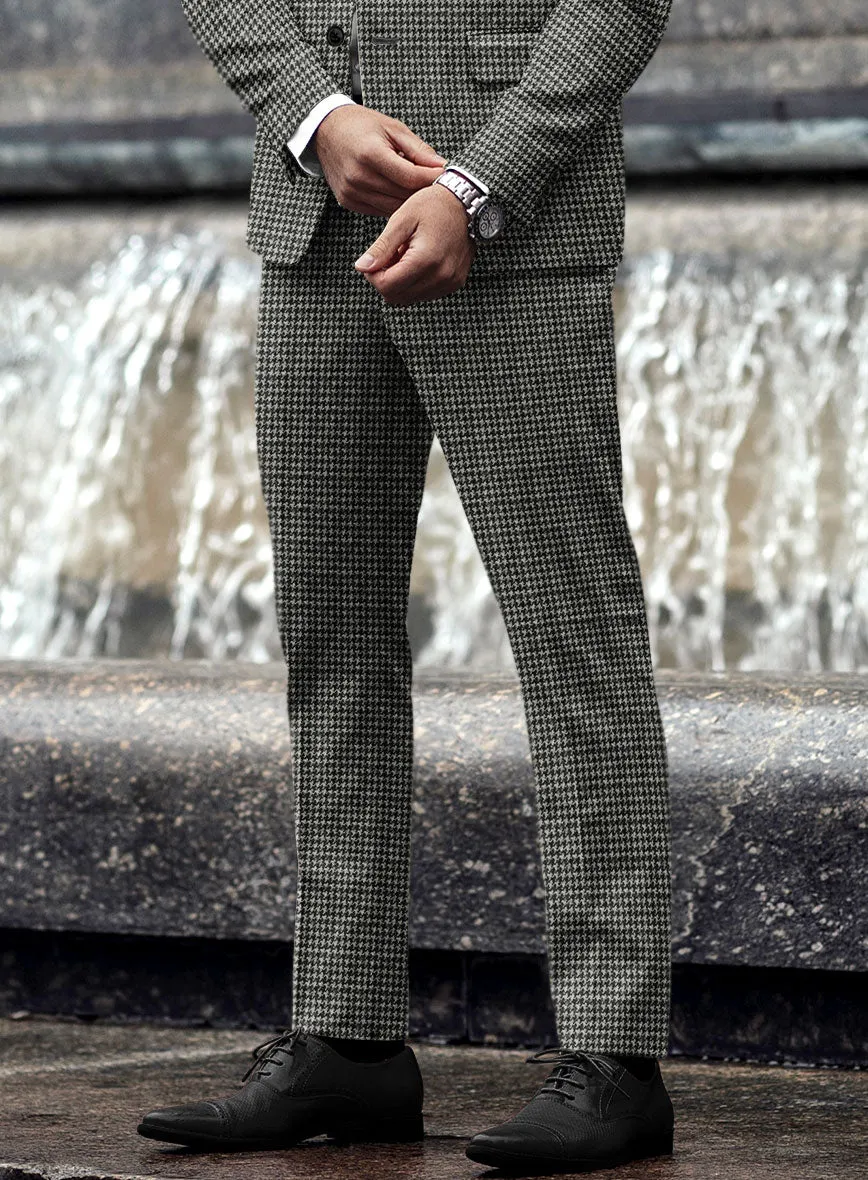 Highlander Heavy Charcoal Houndstooth Tweed Suit