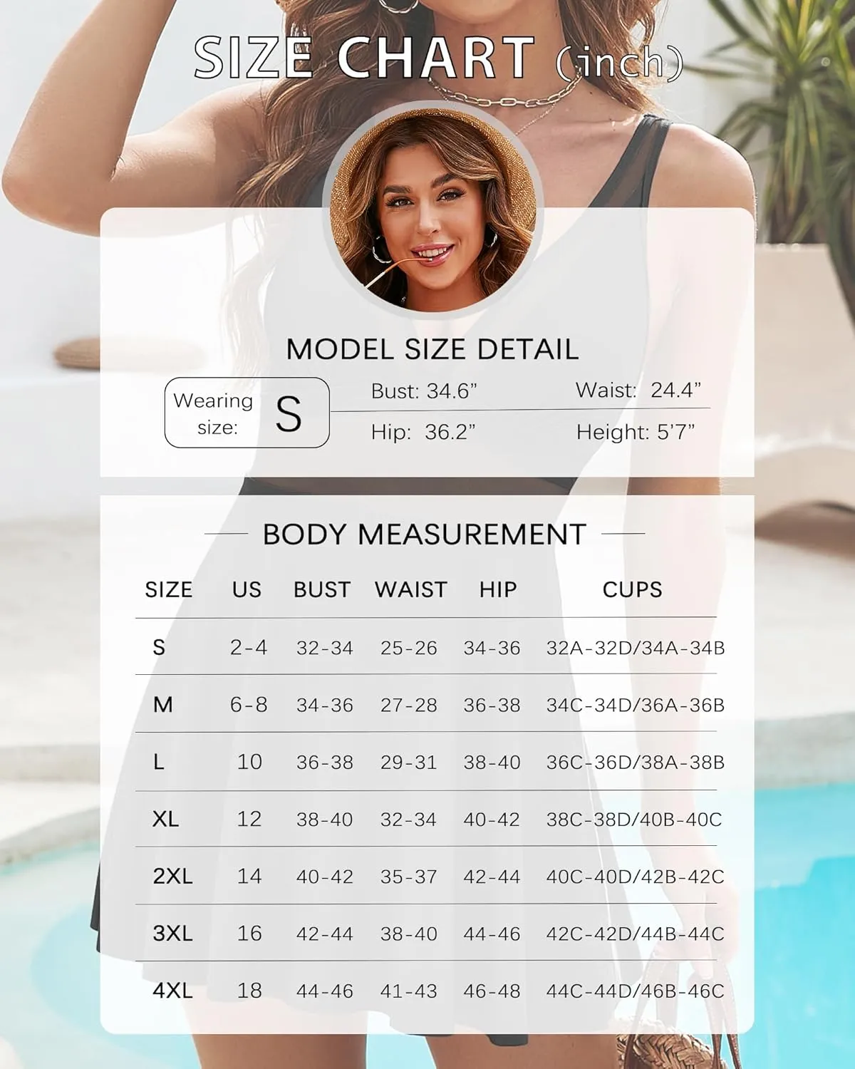 Honlyps One Piece Swimsuit Women Tummy Control Bathing Suit Skirt Modest Swim Suits Full Coverage Swim Dress Tankini 2025
