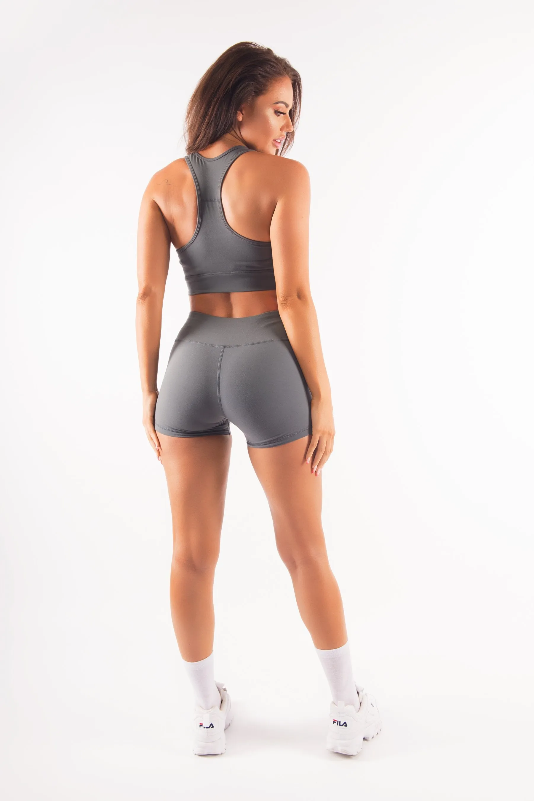HYPED SPORTS BRA - CHARCOAL