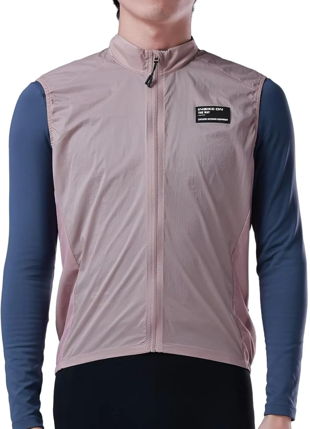 INBIKE Unisex Cycling Vest Windproof Sleeveless Bicycle Jacket, Lightweight Breathable Vest with 2 Pockets