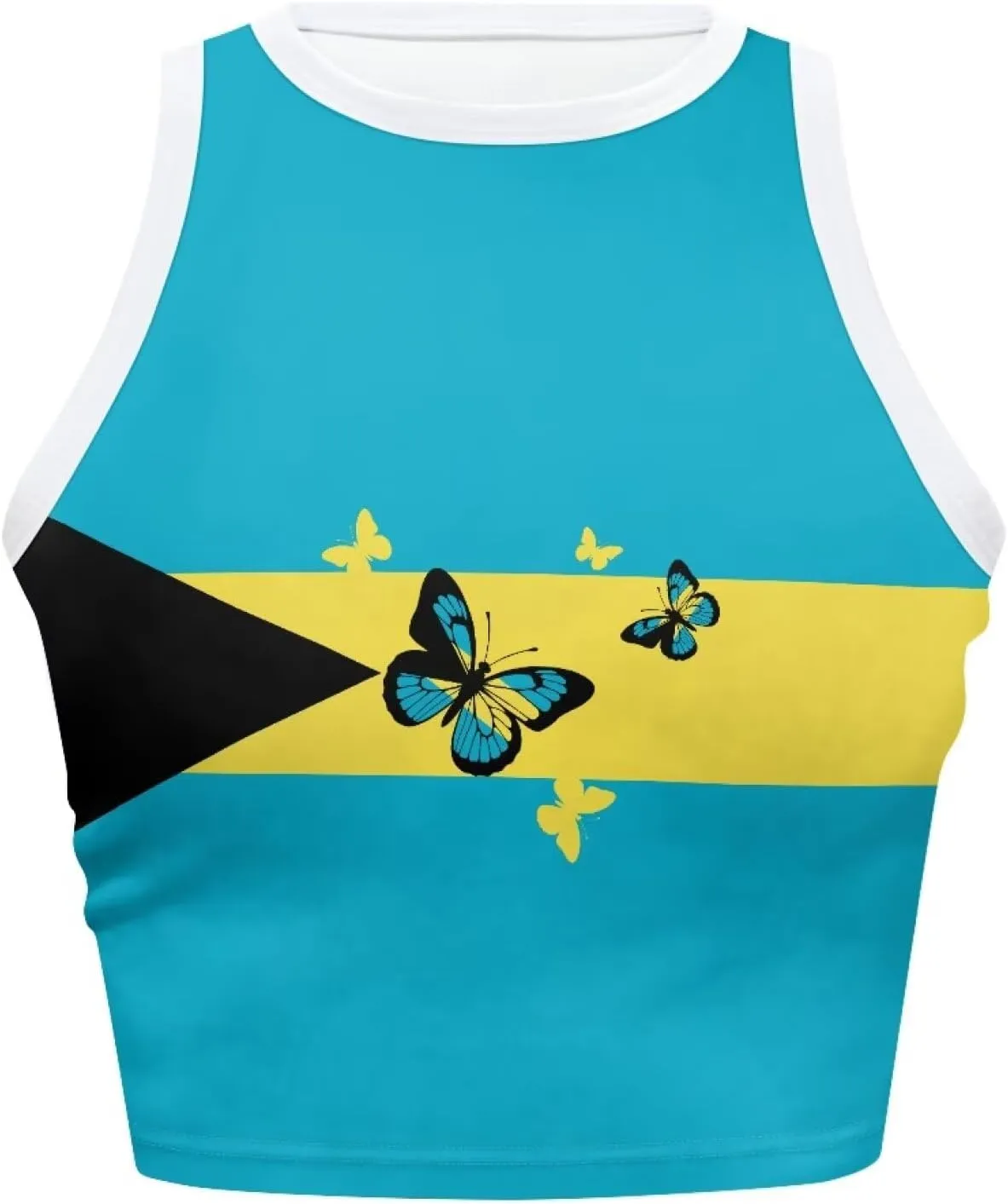Jamaican Pride Tank Top for Women Jamaican Flag Tank Tops Ethnic Style Casual Basic Tank Crop Tops XS-XXL
