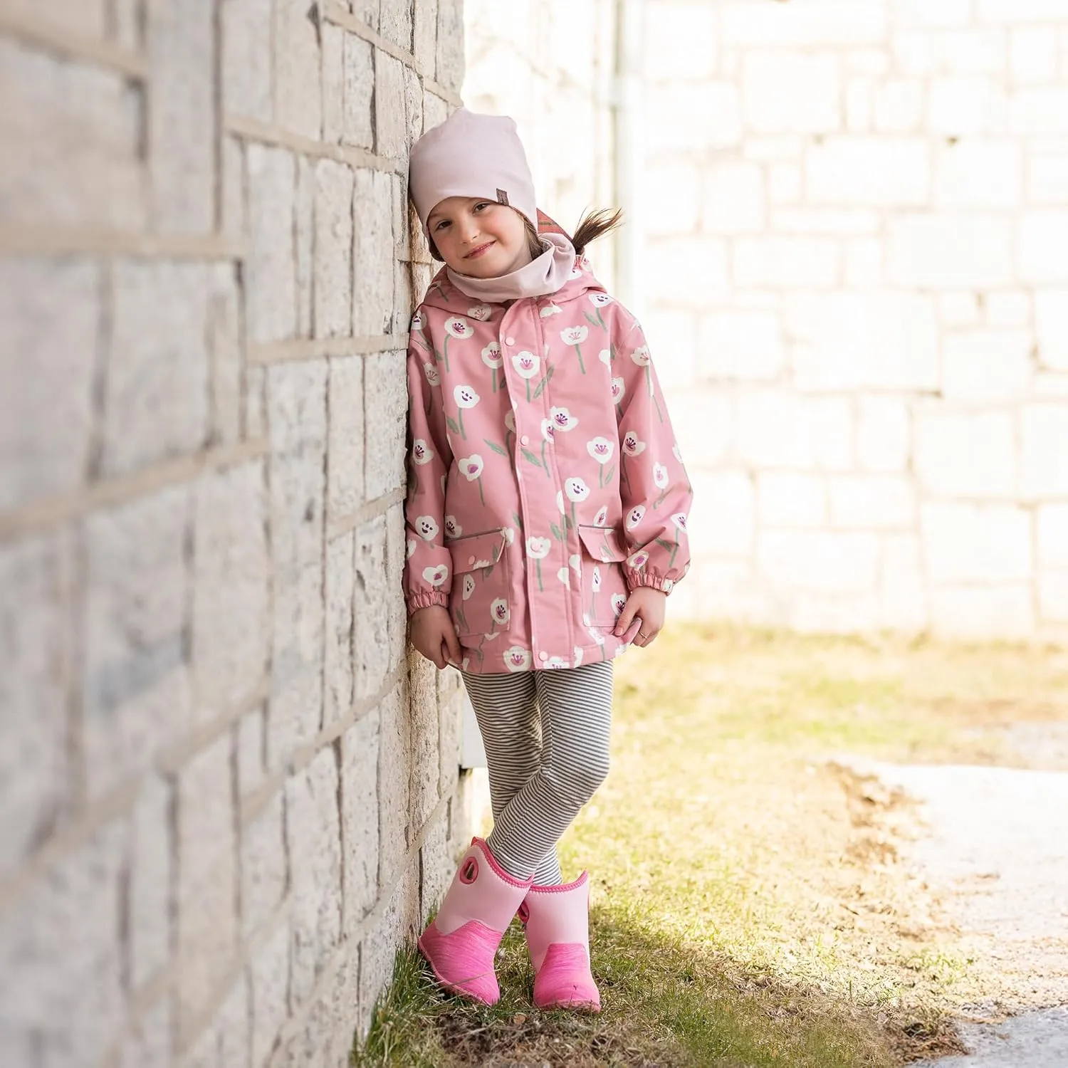JAN & JUL Waterproof Fleece Lined Rain Jacket, Raincoat for Kids
