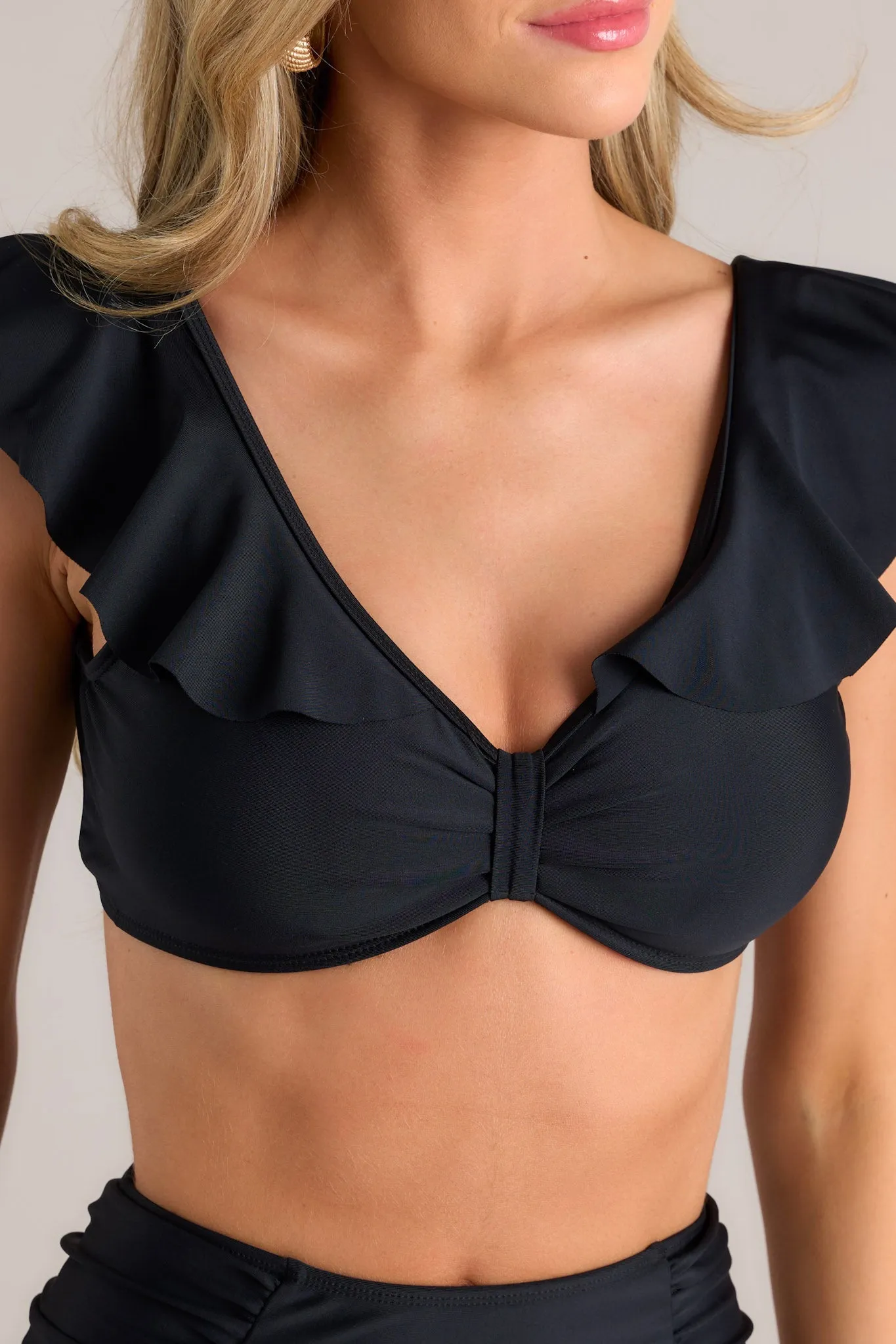 Journey Within Black Bikini Top