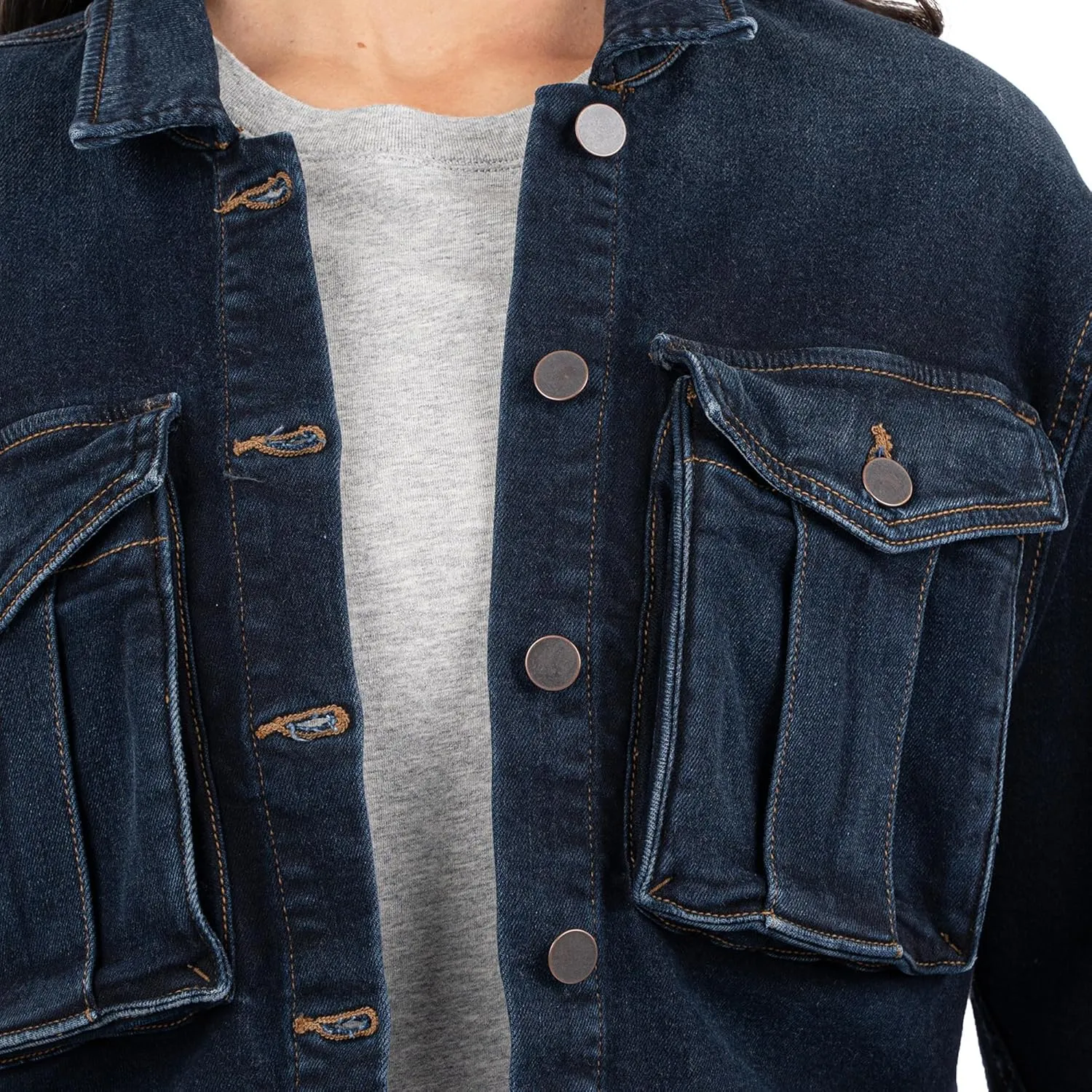 KUT from the Kloth Women's Miller Crop Jacket Drop Shoulder-Pleat Front Pockets