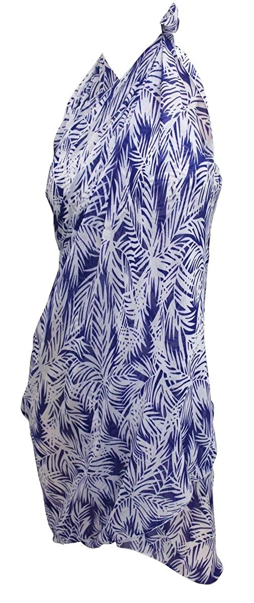 LA LEELA Women Beachwear Bikini Cover up Wrap Dress Swimwear Sarong 9 ONE Size