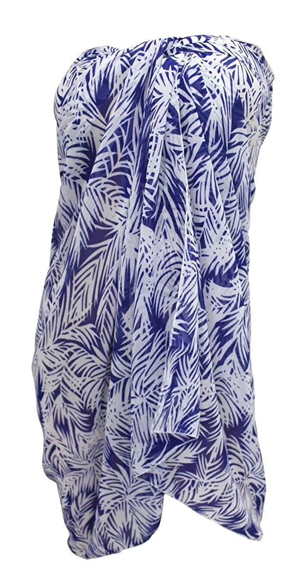 LA LEELA Women Beachwear Bikini Cover up Wrap Dress Swimwear Sarong 9 ONE Size