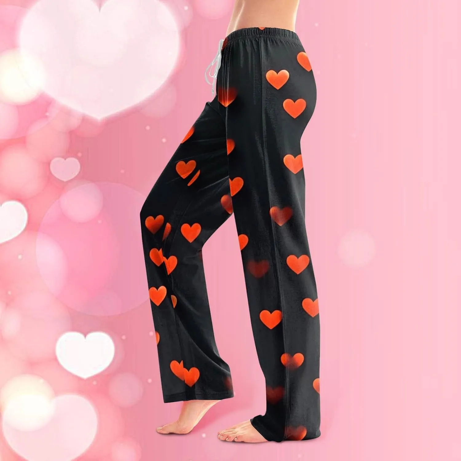 Ladies' 2025 Valentine Fashion Casual Printed Casual Pants Western Leggings