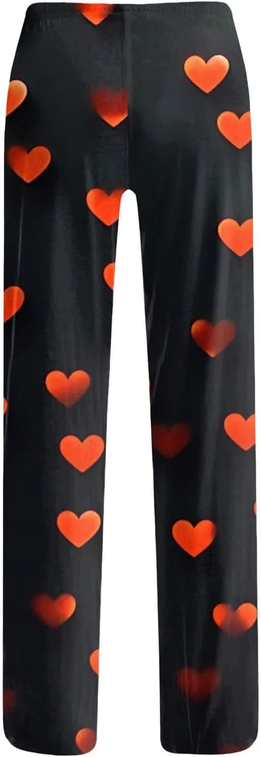 Ladies' 2025 Valentine Fashion Casual Printed Casual Pants Western Leggings
