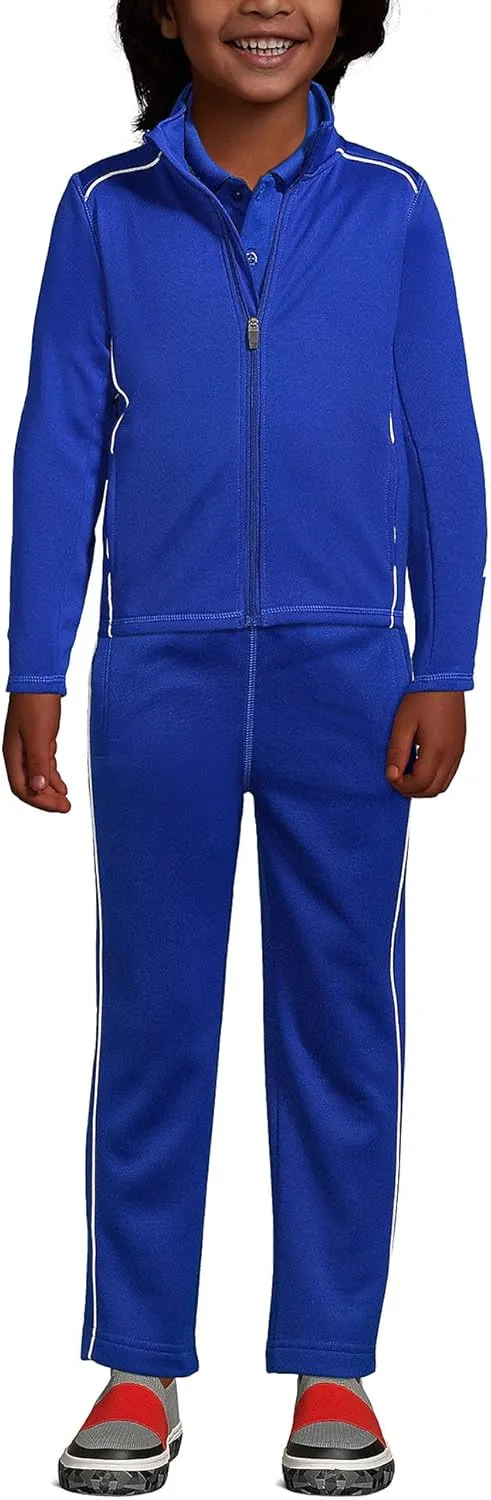 Lands' End School Uniform Kids Active Track Jacket